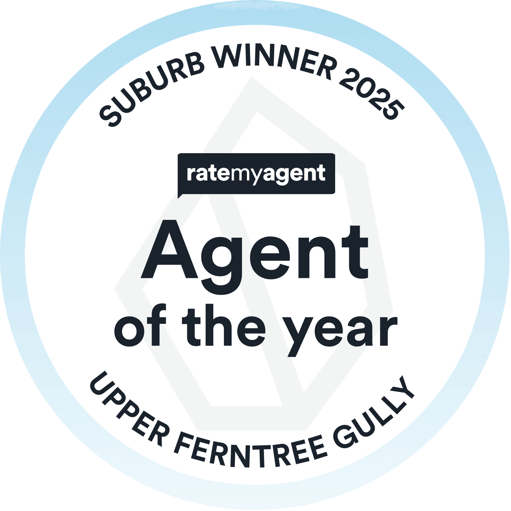 RateMyAgent Agent of the Year 2025 — Upper Ferntree Gully