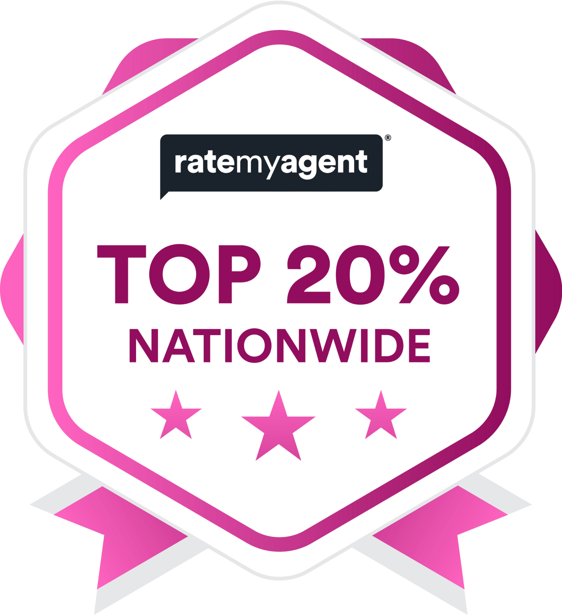 RateMyAgent Top 20% Nationwide